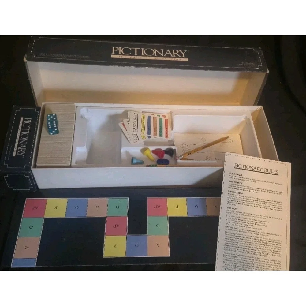 Pictionary‎ 1985 First Edition Board Game Complete Western Publishing